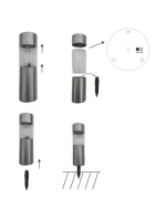 SOLÁRNA LAMPA 4,5X15CM INOX 6KS GRUNDIG SOLÁRNA LAMPA 4,5X15CM INOX 6KS GRUNDIG