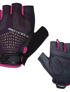 CHIBA rukavice BIOXCELL SUPER FLY čierno-ružové, veľkosť M
