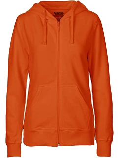 Neutral O 83301 Dámska mikina s kapucňou z bio bavlny 77.8331 oranžová