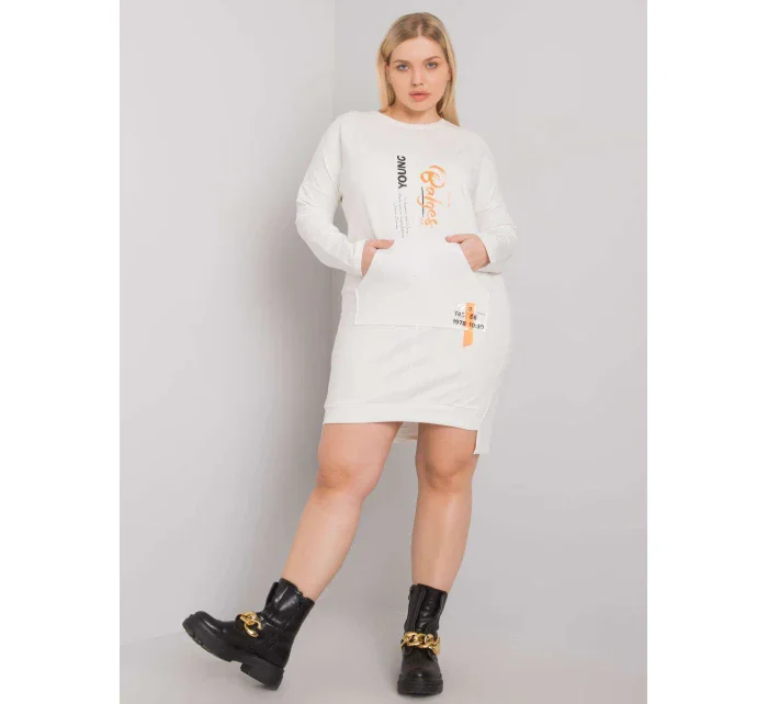 Šaty RV SK model 16198327 ecru - FPrice Šaty RV SK model 16198327 ecru - FPrice