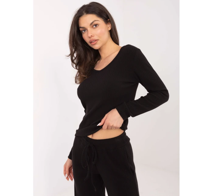 Spodnie SM SP model 21771782 czarny - FPrice Spodnie SM SP model 21771782 czarny - FPrice