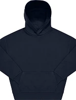 B&C Influence Hoodie – mikina s kapucňou v oversize strihu z hrubej bavlny 01.IH02, tmavomodrá