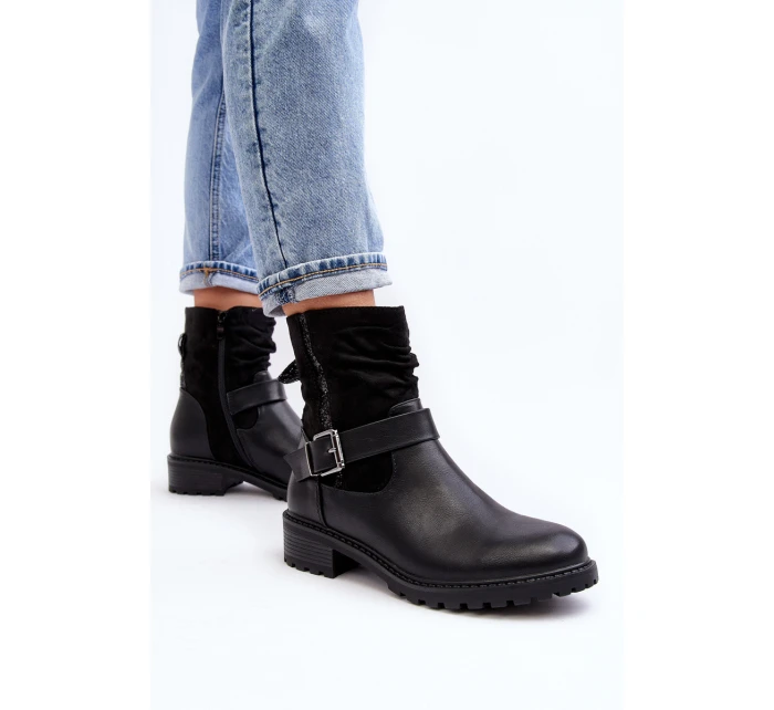 Dámské boty s podpatku s černé model 21640361 - Boto