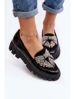 Lakované dámské mokasíny model 21647064 černé - Laura Messi