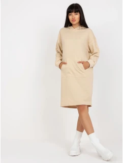 Šaty D10044C30296A svetlo béžové