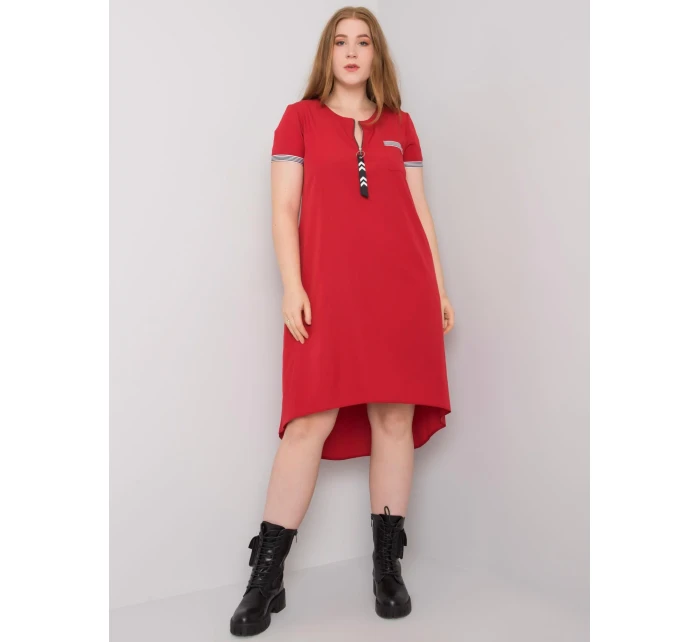 Šaty LK SK 506827.45 červená Šaty LK SK 506827.45 červená
