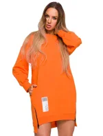 model 17191712 Svetrová tunika se zipy černá - Moe model 17191712 Svetrová tunika se zipy černá - Moe