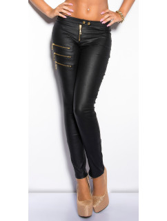 Sexy KouCla leatherlookpants with zip