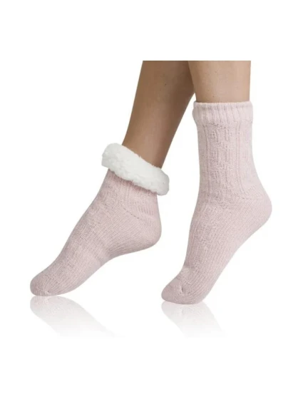 teplé ponožky WARM SOCKS Pudr růžová  model 21752780 - Bellinda
