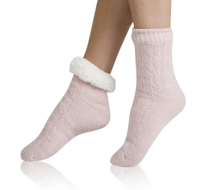 teplé ponožky WARM SOCKS Pudr růžová  model 21752780 - Bellinda