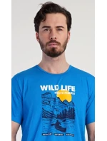 Pánské pyžamo kapri Wild life Pánské pyžamo kapri Wild life