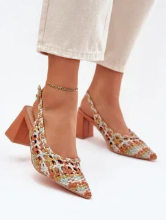 Sandále na podpätku model 214086 Krok vo veľkom štýle