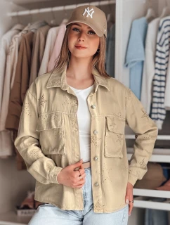 Dámska prechodná bunda v jednej veľkosti vo farbe hviezd STRASHINE hnedá FashionStreet TY4847