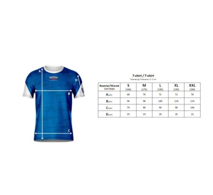 Školiace tričko MASTERS (schválené organizáciou WAKO)