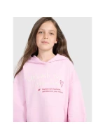 Dievčenská oversize mikina s kapucňou 4F 4FJRAW25TSWSF2429-56S