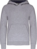 Kariban K 453 Detská mikina s kapucňou v kontrastných farbách 20.K453 oxford grey/navy