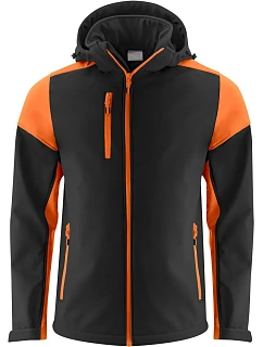 Prime Softshell Men Pánská softshellová bunda model 22453432 black/orange - Printer