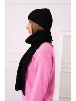 Dámská souprava s šátkem Amelia model 18751581 černá - K-Fashion Dámská souprava s šátkem Amelia model 18751581 černá - K-Fashion