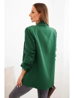 Bunda s klopami elegantná zelená