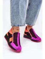 Kožené sneakersy na klínu Černé model 21691354 - Maciejka