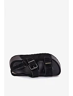 Semišové sandály na platformě Big Star TT274237 Černé