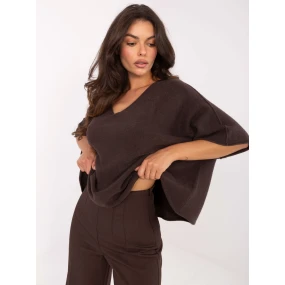 Sweter IT SW model 21302590 ciemny brązowy - FPrice