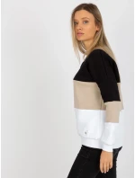 Mikina RV BL 8377.89 čierna a béžová