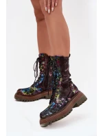 Šnurovací vyšší model 220497 Krok vo veľkom štýle