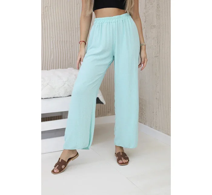 Kalhoty se širokými nohavicemi mincovna