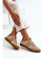 model 21665854 Semišové Nízké Dámské Tenisky Beige - Zazoo model 21665854 Semišové Nízké Dámské Tenisky Beige - Zazoo