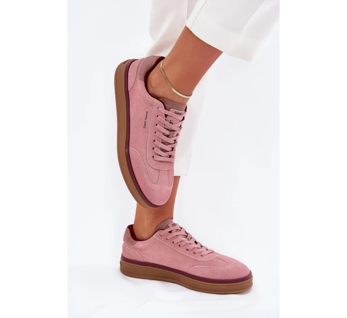 Semišové Dámské Tenisky Daniel  Růžové model 21703337 - Daniel Lopez Just Dare
