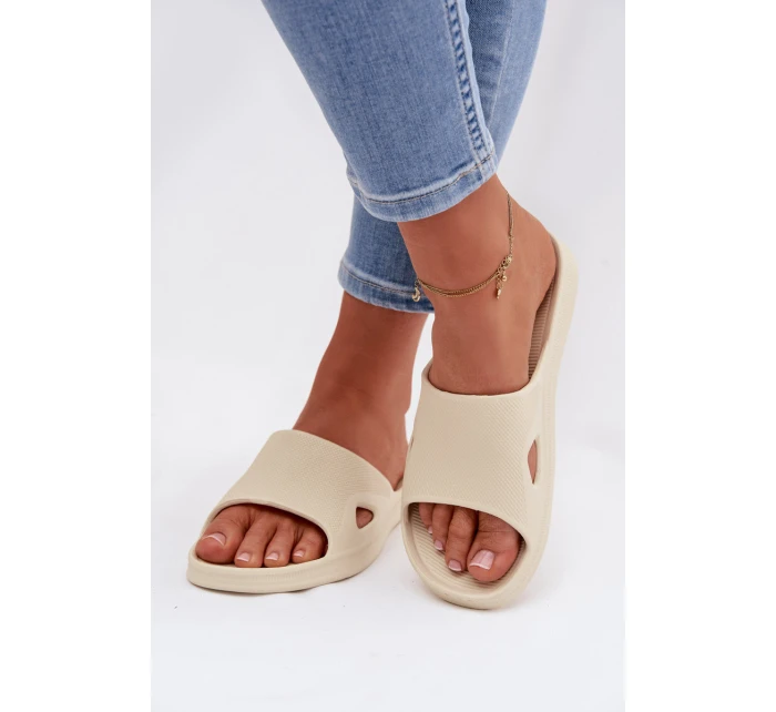 Klasické dámské béžové pantofle Juniria