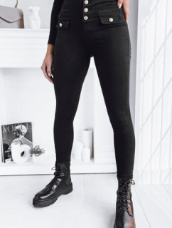 SKULL dámske džínsové nohavice čierne Dstreet UY1752