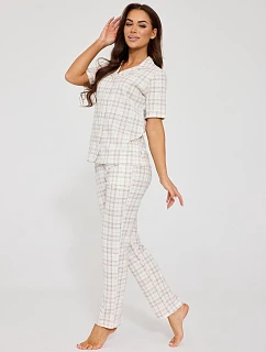 Pyžamo model 22082563 Holly kr/r S2XL rozepínací - Cornette