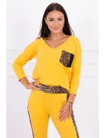Horčicová sada s leopardím potlačou