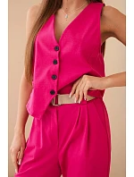 Súprava vesta + nohavice svetloružová