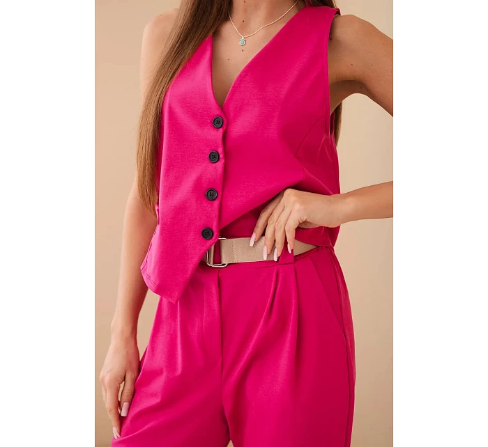 Set vesta + kalhoty světle růžová