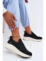 Dámské nazouvací tenisky Materiálové  Černé model 22133445 - Kobbo