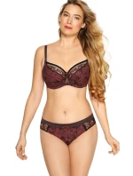 Silvia podprsenka Silvia BS0 979 Bordeaux s čiernou - Gaia
