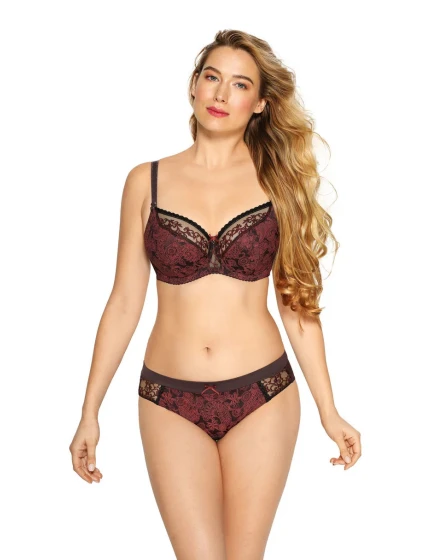 Silvia podprsenka Silvia BS0 979 Bordeaux s čiernou - Gaia Silvia podprsenka Silvia BS0 979 Bordeaux s čiernou - Gaia