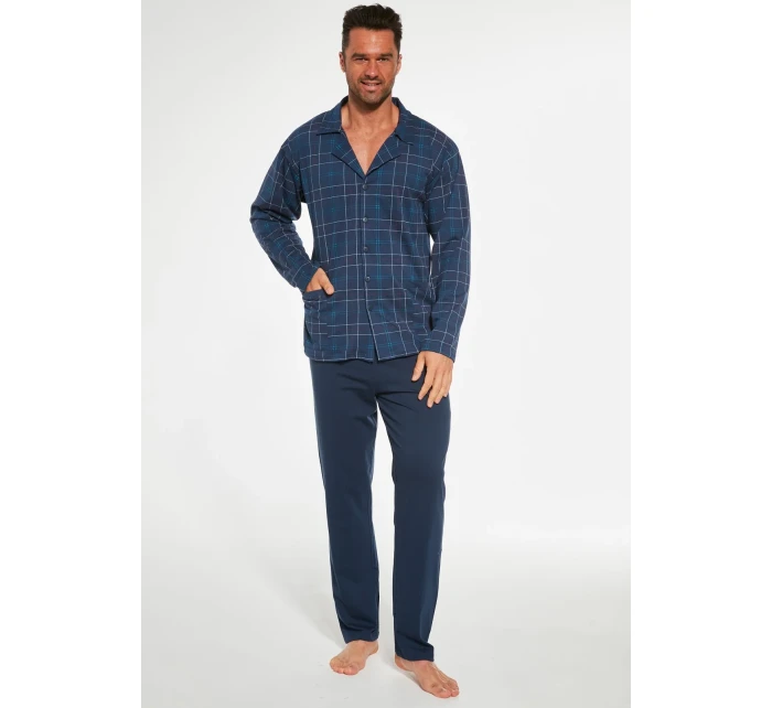 Pánské rozepínací pyžamo model 18804566 dł/r S2XL - Cornette Pánské rozepínací pyžamo model 18804566 dł/r S2XL - Cornette