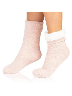 Extrémne teplé ponožky EXTRA WARM SOCKS - BELLINDA - svetloružové