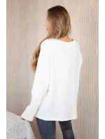 Blúzka s náhrdelníkom ecru Blúzka s náhrdelníkom ecru