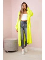 Sveter dlhý sveter žltý neónový Sveter dlhý sveter žltý neónový