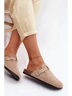 Dámské chodáky s přezkou béžové Lacey