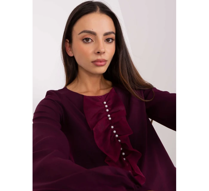 Blúzka LK BZ 506673.36 tmavo fialová