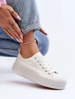 Dámské látkové tenisky bílé Staneva