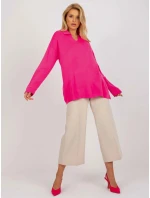 Dámsky sveter LC SW 2261 .00P fluo pink - FPrice