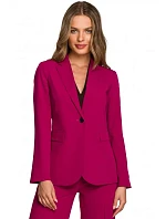 Bunda s jedným gombíkom S310 slivka -Stylove