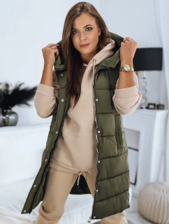 Dámska prešívaná vesta NOELIA zelená FashionStreet TY3132